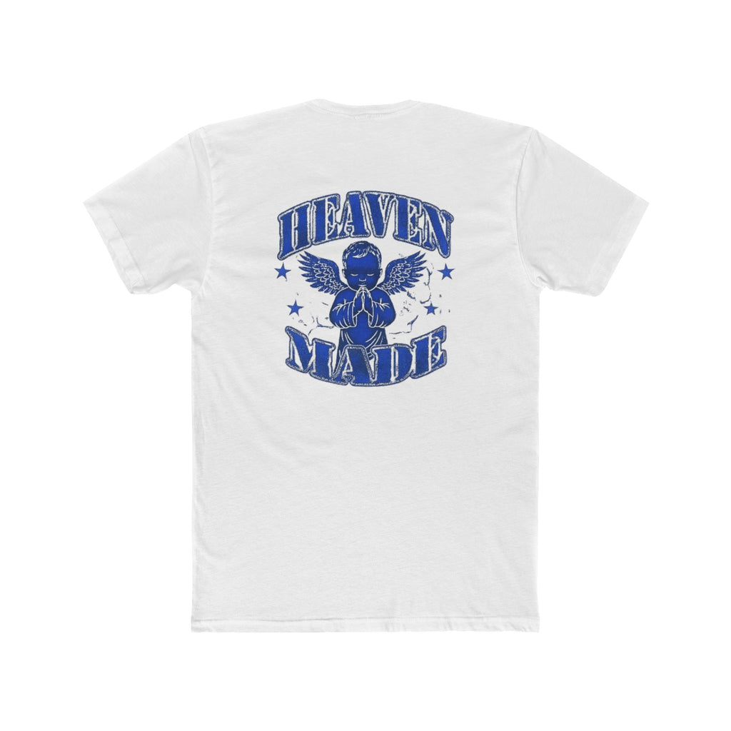 "Heaven Made" Tee - White/Blue