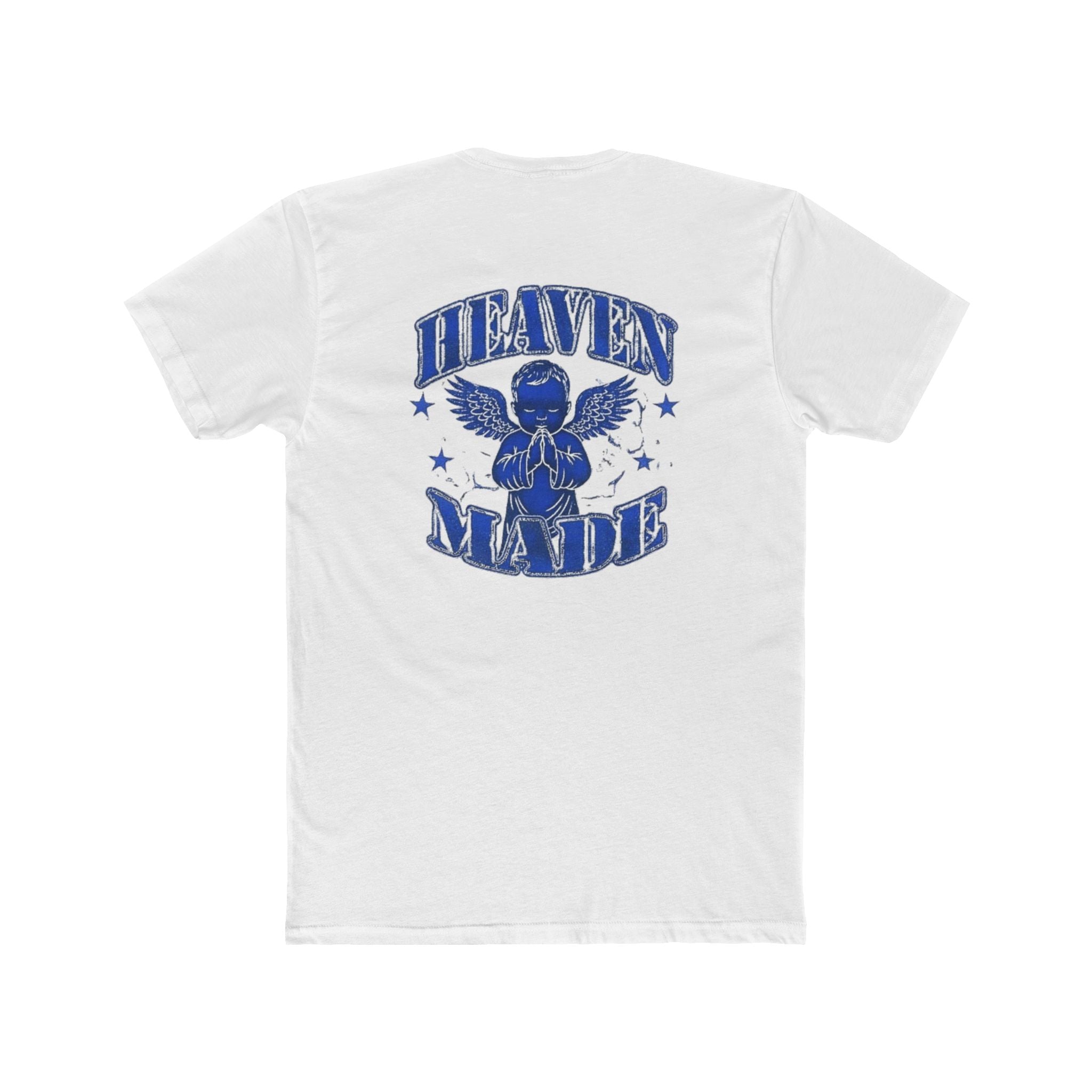 "Heaven Made" Tee - White/Blue
