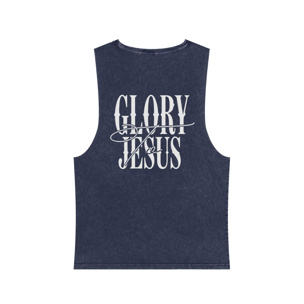 Glory to Jesus Stonewash Tank Top